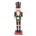 Clayre & Eef Figurine Nutcracker 30 cm Green Red Polyresin