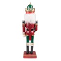 Clayre & Eef Figurine Nutcracker 30 cm Green Red Polyresin