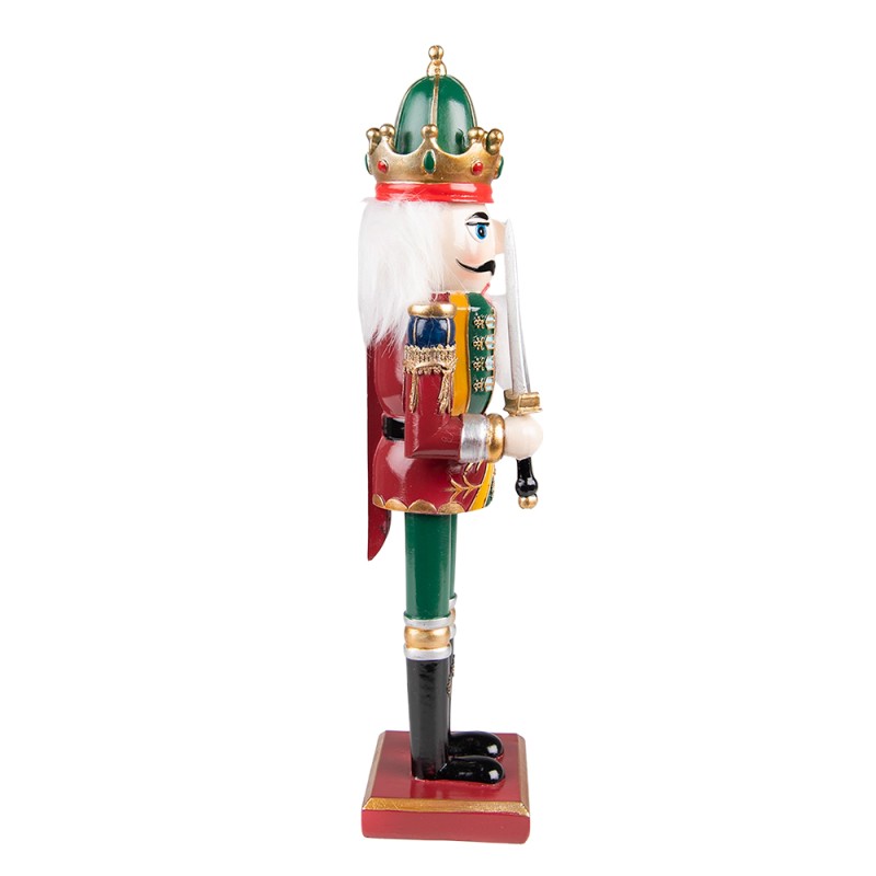 Clayre & Eef Figurine Casse-noisette 30 cm Vert Rouge Polyrésine