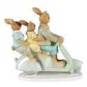 Clayre & Eef Figurine Rabbit 15 cm Green Brown Polyresin