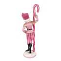 Clayre & Eef Figur Nussknacker 9x6x23 cm Rosa Polyresin