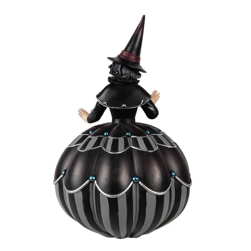 Clayre & Eef Halloween-Dekoration Hexe 26 cm Schwarz Polyresin