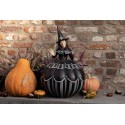 Clayre & Eef Halloween-Dekoration Hexe 26 cm Schwarz Polyresin