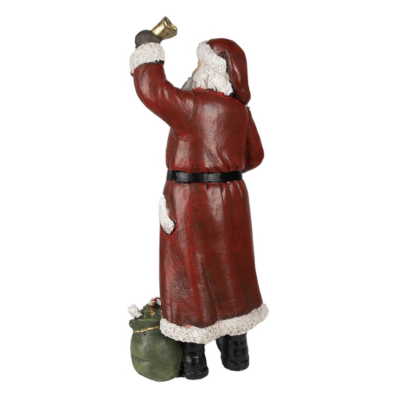 Clayre & Eef Statuetta Babbo Natale  22x15x51 cm Rosso Poliresina