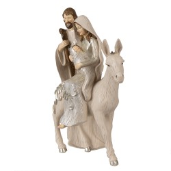 Clayre & Eef Beeld Kerstgroep 32 cm Beige Polyresin