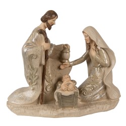 Clayre & Eef Figurine Nativity Scene 23 cm Beige Polyresin