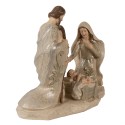 Clayre & Eef Beeld Kerstgroep 23 cm Beige Polyresin