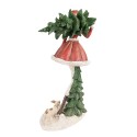 Clayre & Eef Beeld Meisje 25x17x43 cm Rood Groen Polyresin