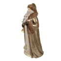 Clayre & Eef Figurine Père Noël 34 cm Marron Polyrésine