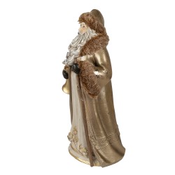 Clayre & Eef Figur Weihnachtsmann 34 cm Braun Polyresin