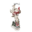 Clayre & Eef Figur Weihnachtsmann 33 cm Rot Weiß Polyresin