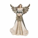 Clayre & Eef Figurine Angel 24 cm Grey Green Plastic