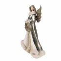 Clayre & Eef Figurine Angel 24 cm Grey Green Plastic