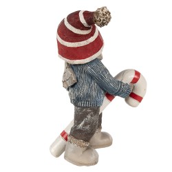 Clayre & Eef Figurine décorative Enfant 18 cm Bleu Polyrésine