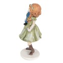 Clayre & Eef Figurine décorative Enfant 12 cm Vert Polyrésine