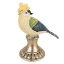 Clayre & Eef Statuetta decorativa Uccello 17 cm Blu Giallo Poliresina