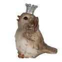 Clayre & Eef Decorative Figurine Bird 8 cm Beige Polyresin