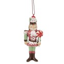 Clayre & Eef Christmas Ornament Nutcracker 12 cm Red Polyresin