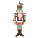 Clayre & Eef Weihnachtsanhänger Nussknacker 12 cm Rot Polyresin