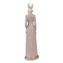 Clayre & Eef Figur Kaninchen 28 cm Beige Rosa Polyresin