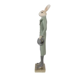 Clayre & Eef Figurine Rabbit 36 cm Beige Green Polyresin