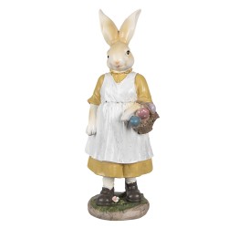 Clayre & Eef Figurine Rabbit 38 cm Beige Yellow Polyresin