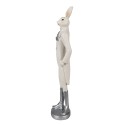 Clayre & Eef Figur Kaninchen 40 cm Weiß Polyresin