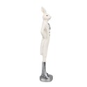 Clayre & Eef Figur Kaninchen 28 cm Weiß Polyresin