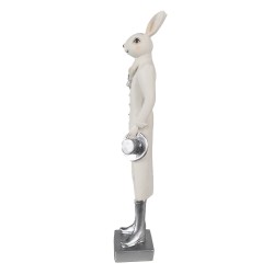 Clayre & Eef Figurine Rabbit 34 cm White Polyresin