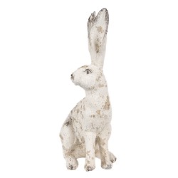 Clayre & Eef Figurine Rabbit 26 cm Beige Polyresin