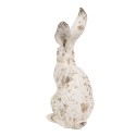 Clayre & Eef Figurine Lapin 22 cm Beige Polyrésine