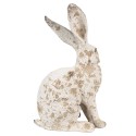 Clayre & Eef Figurine Lapin 22 cm Beige Polyrésine