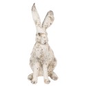 Clayre & Eef Figurine Lapin 22 cm Beige Polyrésine