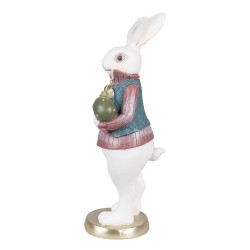 Clayre & Eef Figurine Rabbit 26 cm White Polyresin