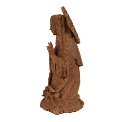 Clayre & Eef Decoratie Beeld Maria 28 cm Bruin Polyresin