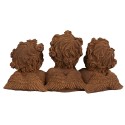 Clayre & Eef Decoratie Beeld Engel 26x9x13 cm Bruin Polyresin