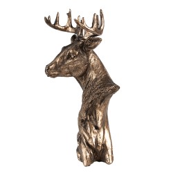 Clayre & Eef Figurine décorative Cerf 25 cm Marron Polyrésine