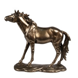 Clayre & Eef Figurine décorative Cheval 34x10x32 cm Marron Polyrésine