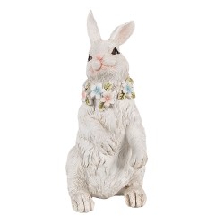 Clayre & Eef Figurine Rabbit 20 cm White Polyresin