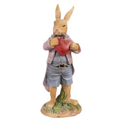 Clayre & Eef Figurine Rabbit 20 cm Brown Polyresin