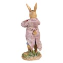 Clayre & Eef Figurine Lapin 20 cm Marron Polyrésine