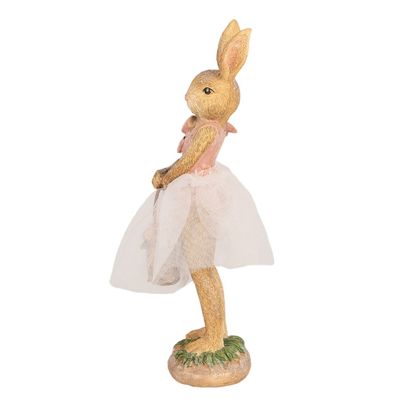 Clayre & Eef Figurine Rabbit 21 cm Brown Polyresin