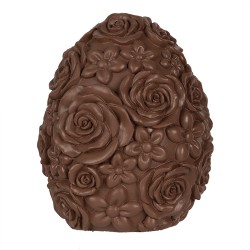 Clayre & Eef Decorative Figurine Egg Ø 11x14 cm Brown Polyresin