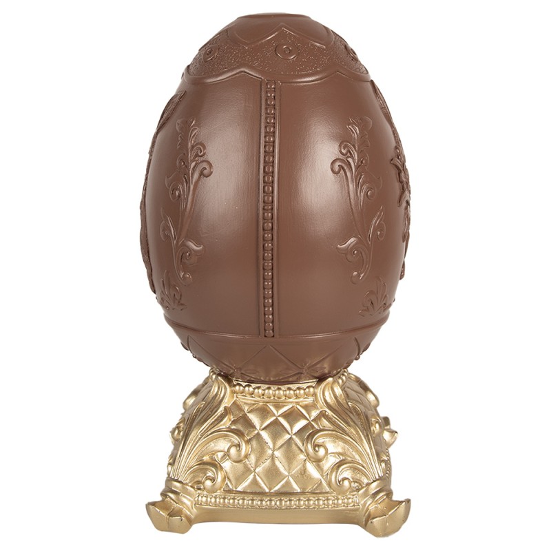 Clayre & Eef Decorative Figurine Egg 25 cm Brown Polyresin