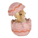 Clayre & Eef Beeld Konijn 8 cm Bruin Roze Polyresin