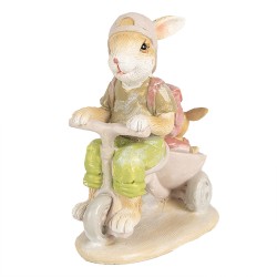 Clayre & Eef Figur Kaninchen 12 cm Braun Polyresin