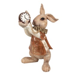 Clayre & Eef Figur Kaninchen 30 cm Braun Polyresin