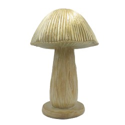 Clayre & Eef Decoration Mushroom Ø 13x20 cm Brown Plastic