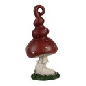 Clayre & Eef Décoration Champignon 17 cm Rouge Plastique