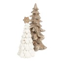 Clayre & Eef Weihnachtsdekoration Weihnachtsbaum 39 cm Braun Kunststoff